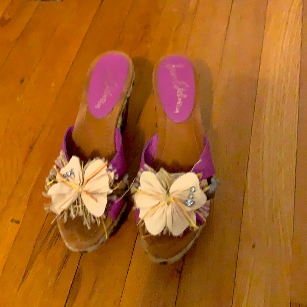 Sam Edelman Deacon Orchid Saddle Wedges